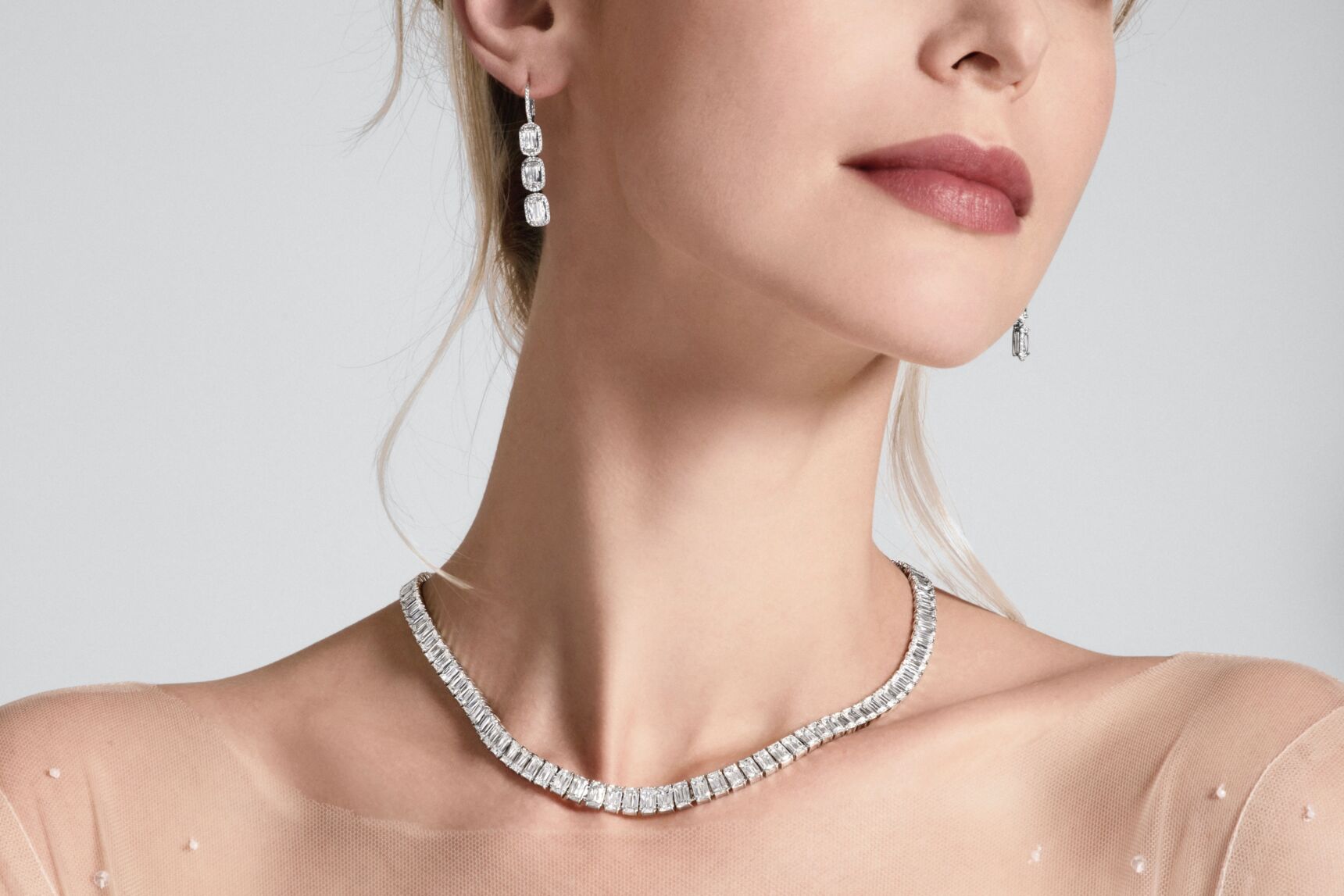 Diamond Heart Tennis Necklace | Miss Diamond Ring
